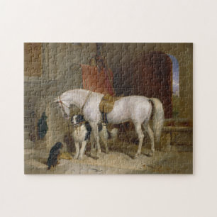 Puzzle Cheval chien Favoris peinture art Landseer Proprié