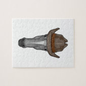 Puzzle Cheval comme Cowboy avec Casquette (Horizontal)