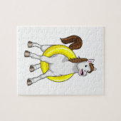 Puzzle Cheval comme nageur avec Lifebouy (Horizontal)