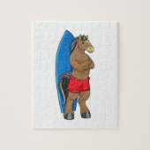 Puzzle Cheval comme Surfer avec Surfboard (Vertical)
