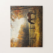 Puzzle Cheval dans le champ Golden Hour Peinture (Vertical)