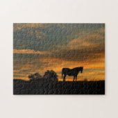 Puzzle Cheval dans un Sunset du Sud-Ouest (Horizontal)