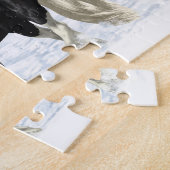 Puzzle Cheval d'attelage de la bandelette tzigane noire d (Côté)