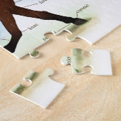 Puzzle Cheval De Baie Avec Lame Éducative Anatomique (Côté)