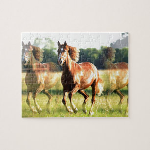 Puzzle Cheval de course