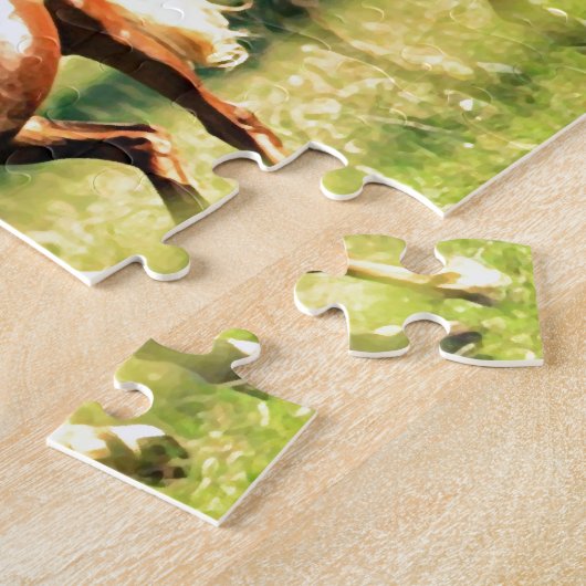 Puzzle Cheval de course (Côté)