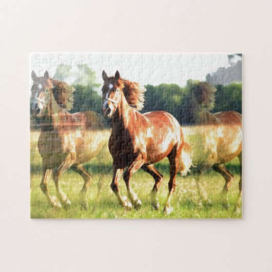 Puzzle Cheval de course (Horizontal)
