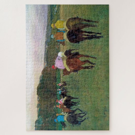 Puzzle Cheval de course de Longchamp, Edgar Degas (Vertical)