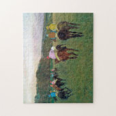 Puzzle Cheval de course Longchamp, Edgar Degas (Vertical)