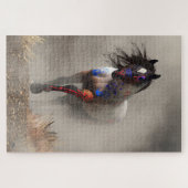 Puzzle Cheval de guerre dans le brouillard (Horizontal)