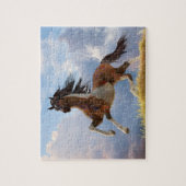 Puzzle Cheval de guerre peint (Vertical)