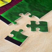 Puzzle Cheval de manège à crinière jaune (Côté)