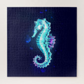 Puzzle Cheval de mer de glace cristal sur Arrière - plan (Vertical)