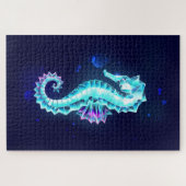 Puzzle Cheval de mer de glace cristal sur Arrière - plan (Horizontal)