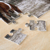 Puzzle Cheval de mère et de bébé à Assateague (Côté)