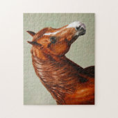 Puzzle Cheval de Morgan de châtaigne (Vertical)