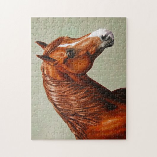 Puzzle Cheval de Morgan de châtaigne (Vertical)