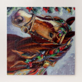 Puzzle Cheval de Noël 2) (Horizontal)