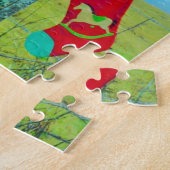 Puzzle Cheval de Noël Brown (Côté)