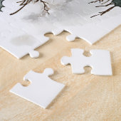 Puzzle Cheval de Noël élégant avec couronne d'hiver (Côté)