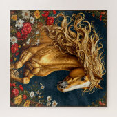 Puzzle Cheval d'or avec Mane (Horizontal)