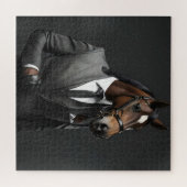 Puzzle Cheval drôle dans le costume (Horizontal)