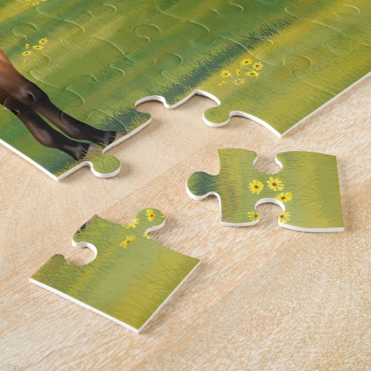 Puzzle Cheval du Quartier des Dun Buckskin (Côté)