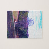 Puzzle Cheval éloigné dans un champ violet (Horizontal)