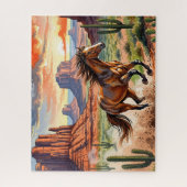 Puzzle Cheval en course dans le désert (Vertical)