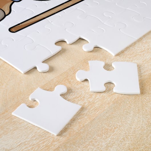 Puzzle Cheval en fermier avec Rake (Côté)