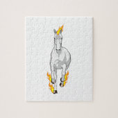 Puzzle Cheval en flamme (Vertical)
