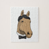 Puzzle Cheval en Gentleman avec cravate de Bow (Vertical)
