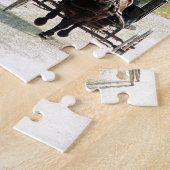 Puzzle Cheval et boguet amish d'automne (Côté)