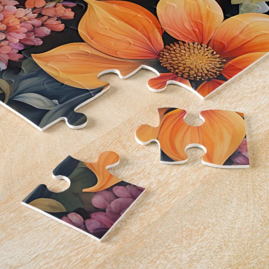 Puzzle Cheval Et Fleurs (Côté)
