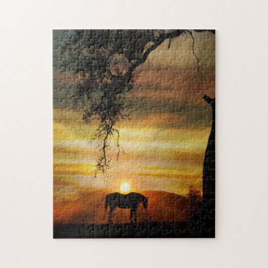 Puzzle Cheval et soleil (Vertical)