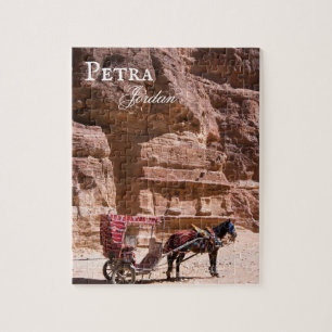 Puzzle Cheval et transport à Petra, Jordanie Jigsaw Puzzl