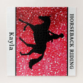 Puzzle Cheval fille (Horizontal)