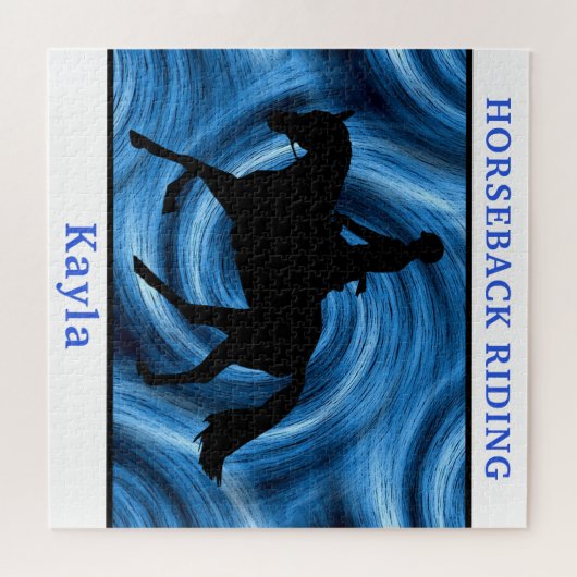 Puzzle Cheval fille (Horizontal)