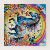 Puzzle Cheval fleur (Horizontal)