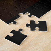 Puzzle Cheval foncé avec éclat de couleur (Côté)