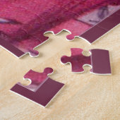 Puzzle cheval heureux en rose (Côté)