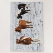 Puzzle Cheval islandais avec manteau d'hiver typique (Vertical)
