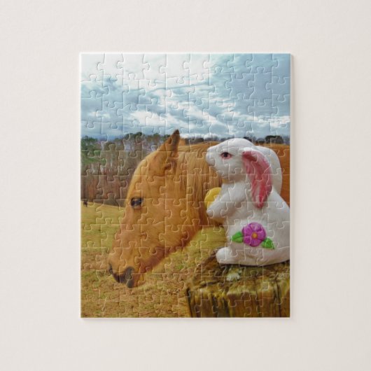 Puzzle Cheval Jaune, Lapin De Printemps (Vertical)