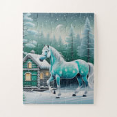 Puzzle Cheval magique en forêt enchantée (Vertical)