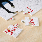 Puzzle Cheval neige et neige Noël (Côté)