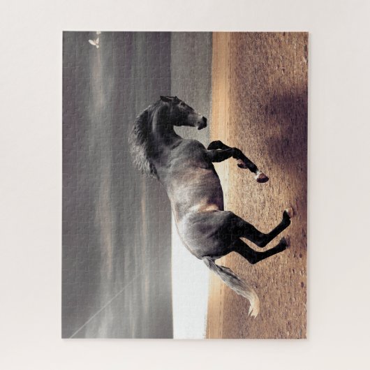 Puzzle Cheval noir (Vertical)