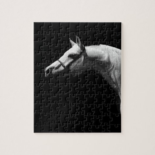 Puzzle Cheval noir et blanc (Vertical)