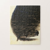 Puzzle Cheval noir Friésien (Vertical)