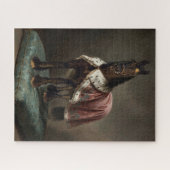 Puzzle Cheval noir frison - Affiche (Horizontal)