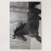 Puzzle Cheval noir Stallion (Vertical)
